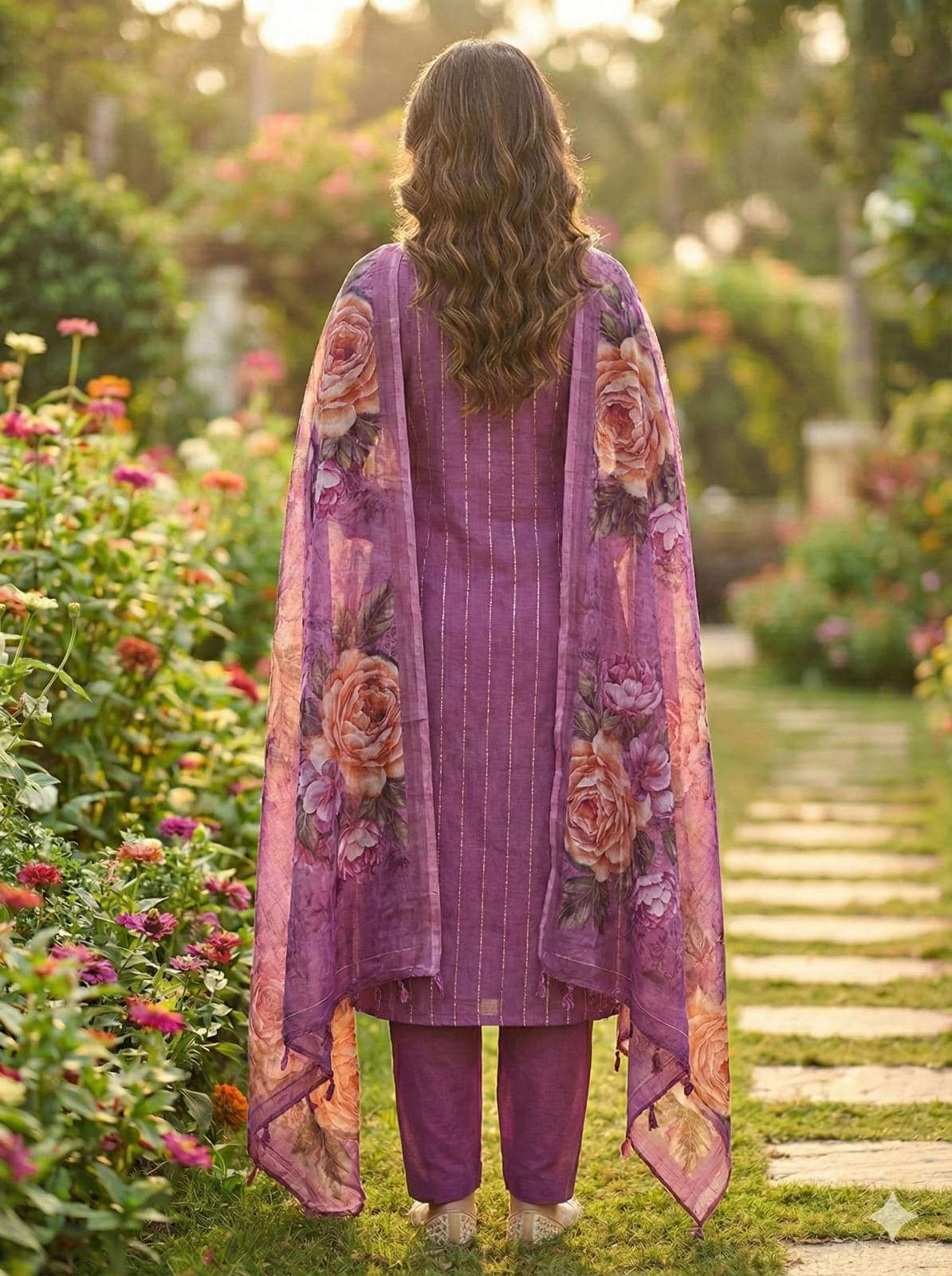 Women Floral Printed Kurta Set with Dupatta