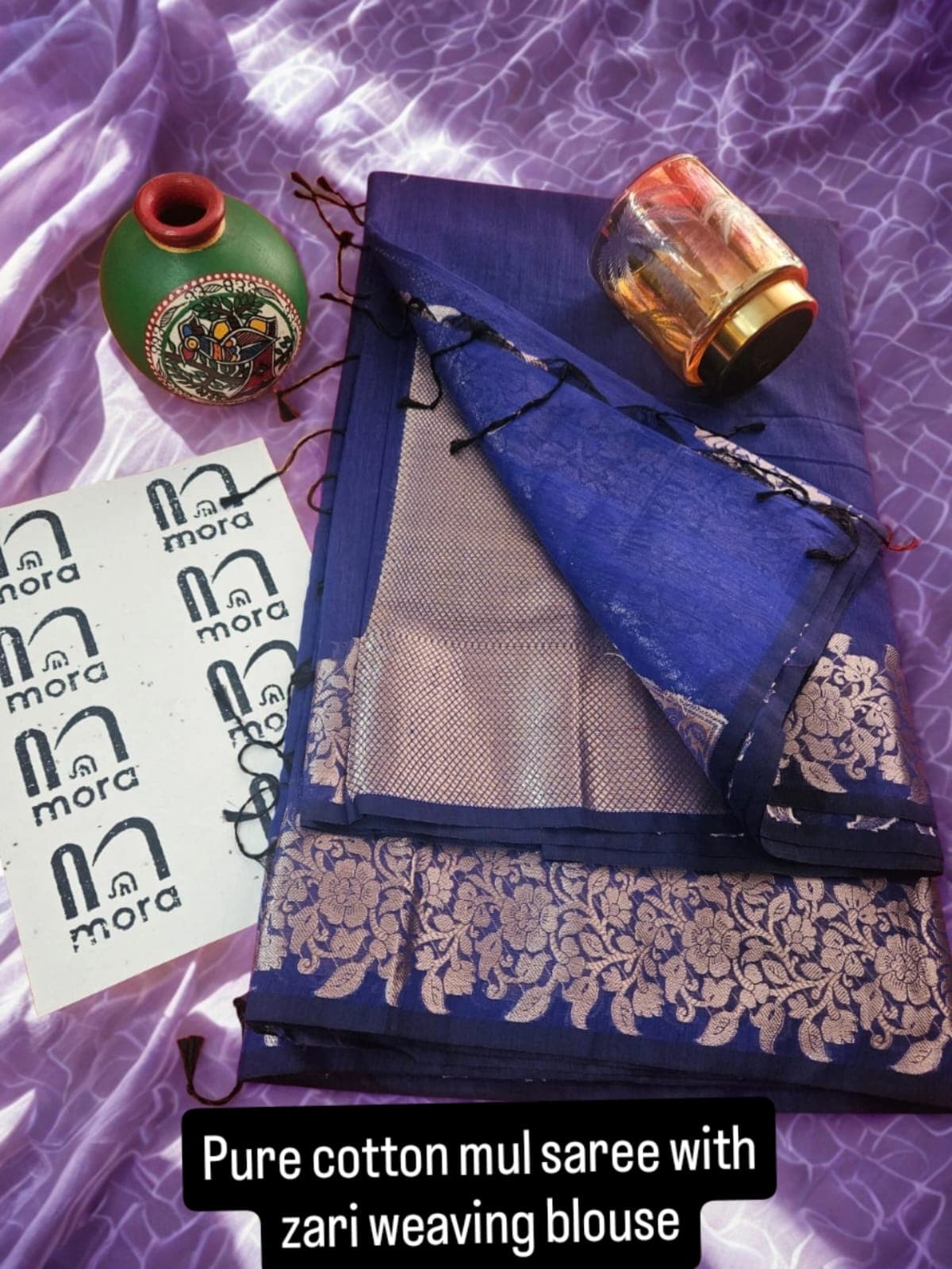 Pure cotton mul saree