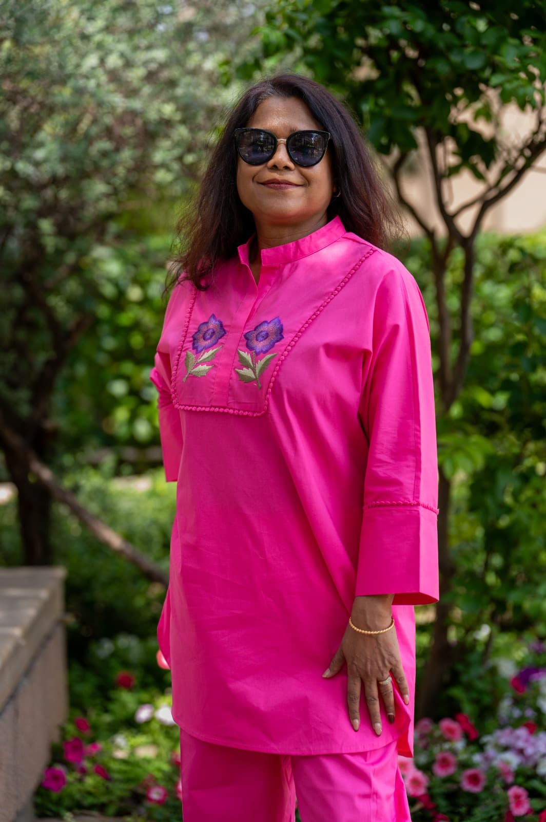 Mora Mora Pink Floral Cotton Co-Ord Set
