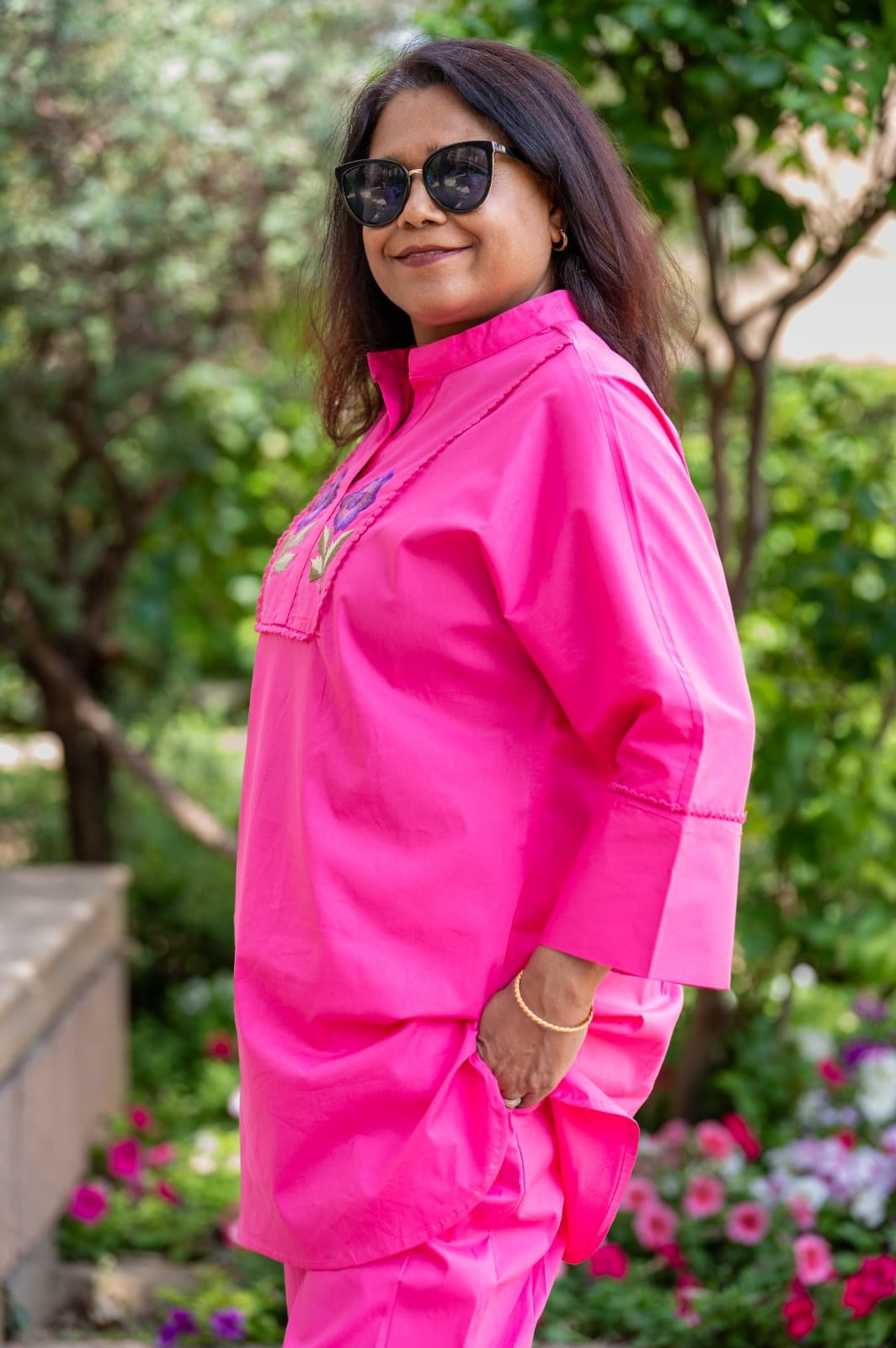 Mora Mora Pink Floral Cotton Co-Ord Set